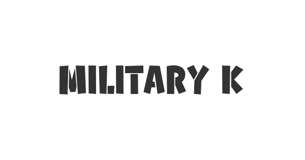 Military Kid font thumbnail
